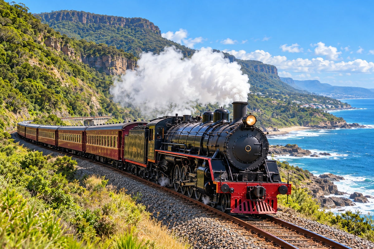 Wollongong to Scarborough Steam Train with Travel Buddy Adventures