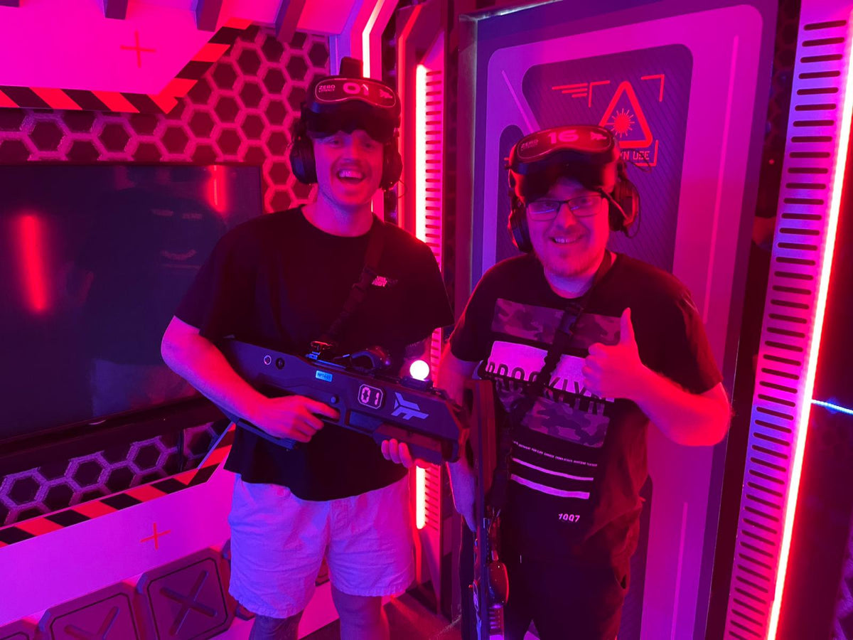Guests at a Travel Buddy Adventures virtual reality outing