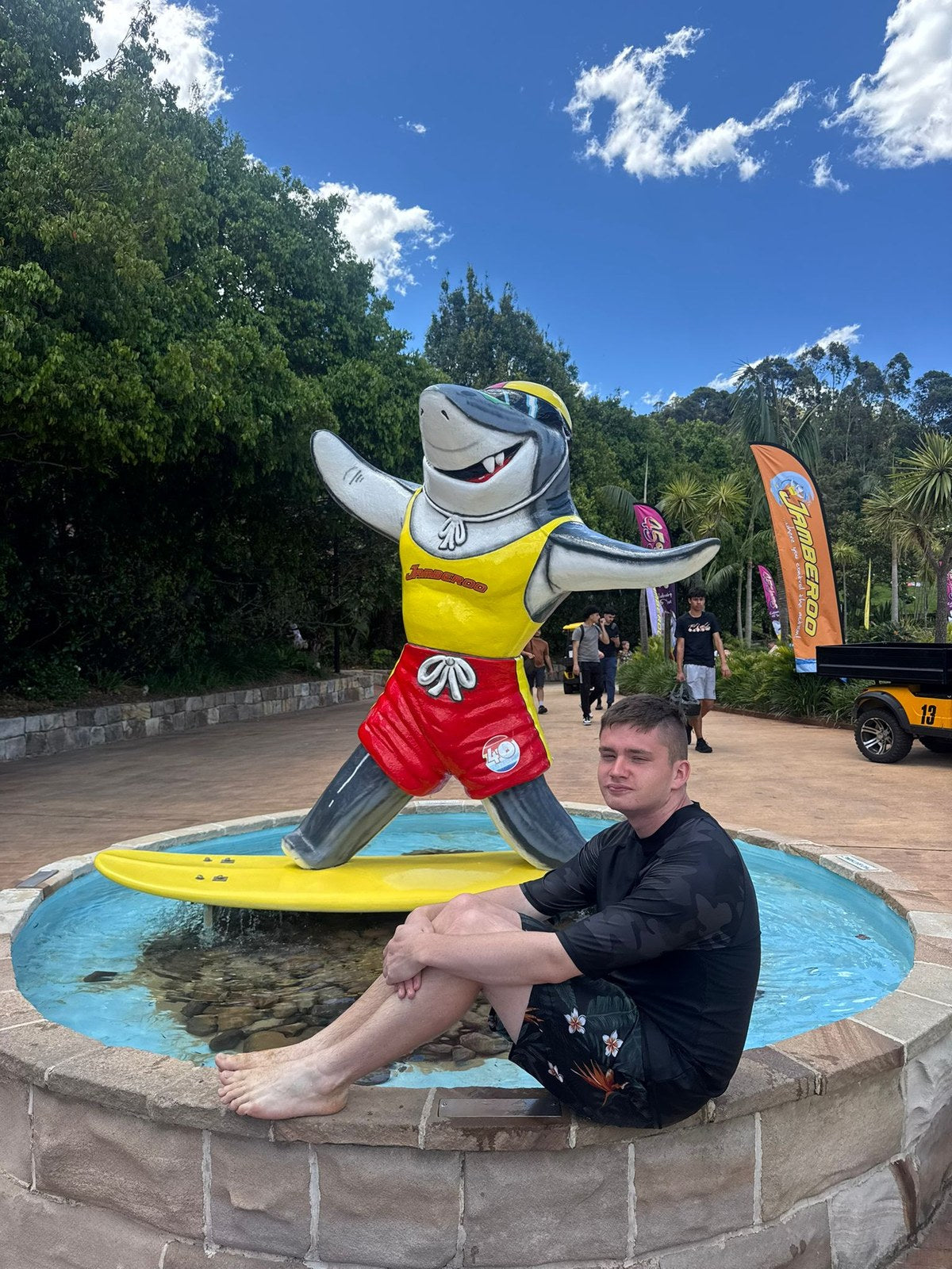 Guests enjoying Jamberoo Water Park with Travel Buddy Adventures