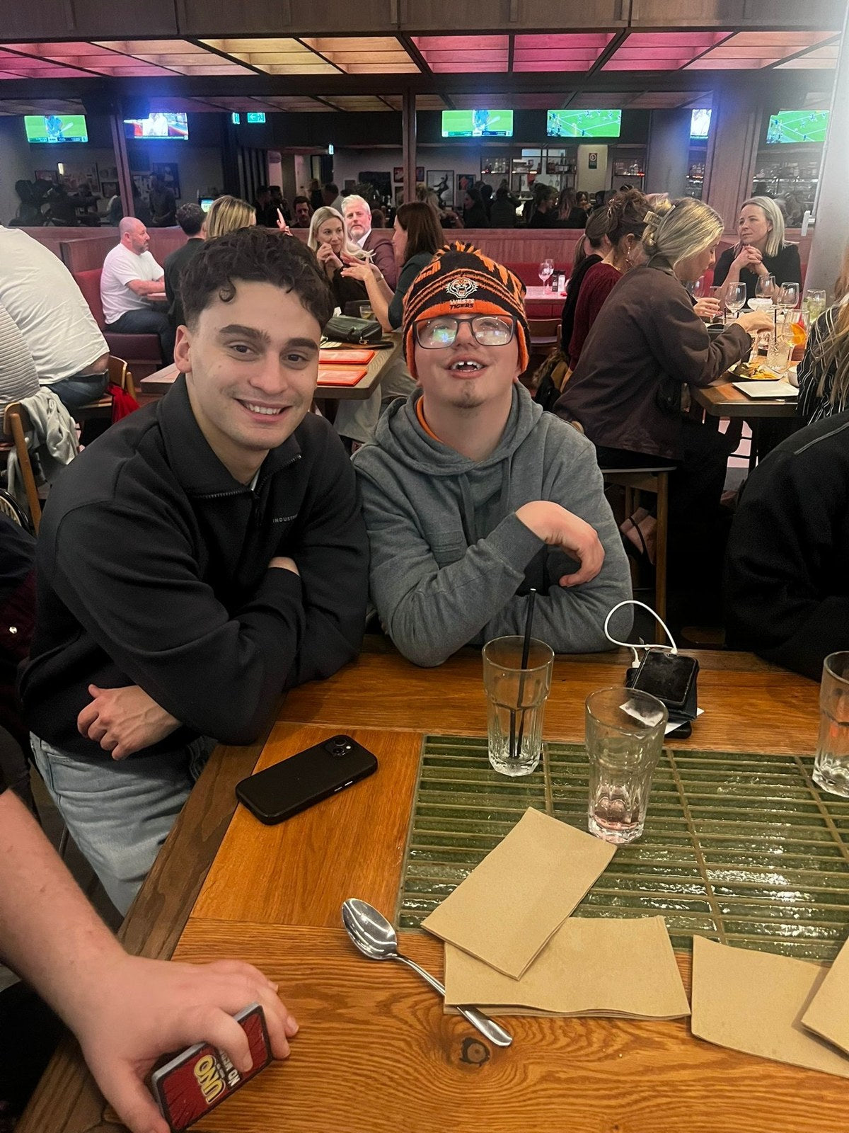 Guests enjoying Dinner & Games Night with Travel Buddy Adventures