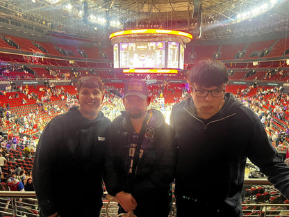 Guests enjoying Sydney Kings vs New Zealand Breakers with Travel Buddy Adventures