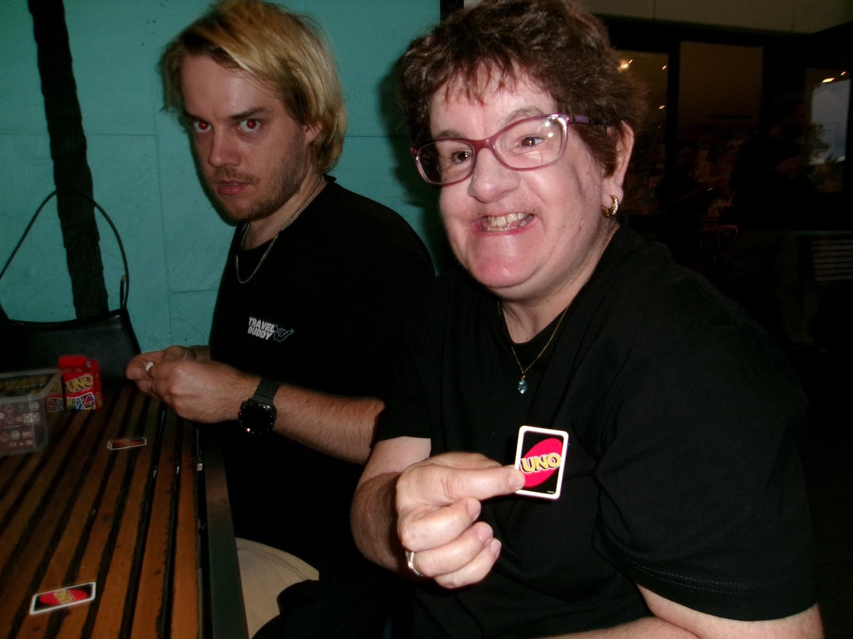 Guests enjoying Dinner & Games Night with Travel Buddy Adventures