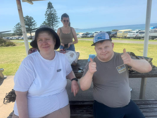 Guests enjoying End of Year Beach Day & BBQ with Travel Buddy Adventures
