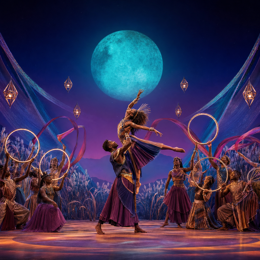 Performers in The Lion King stage musical
