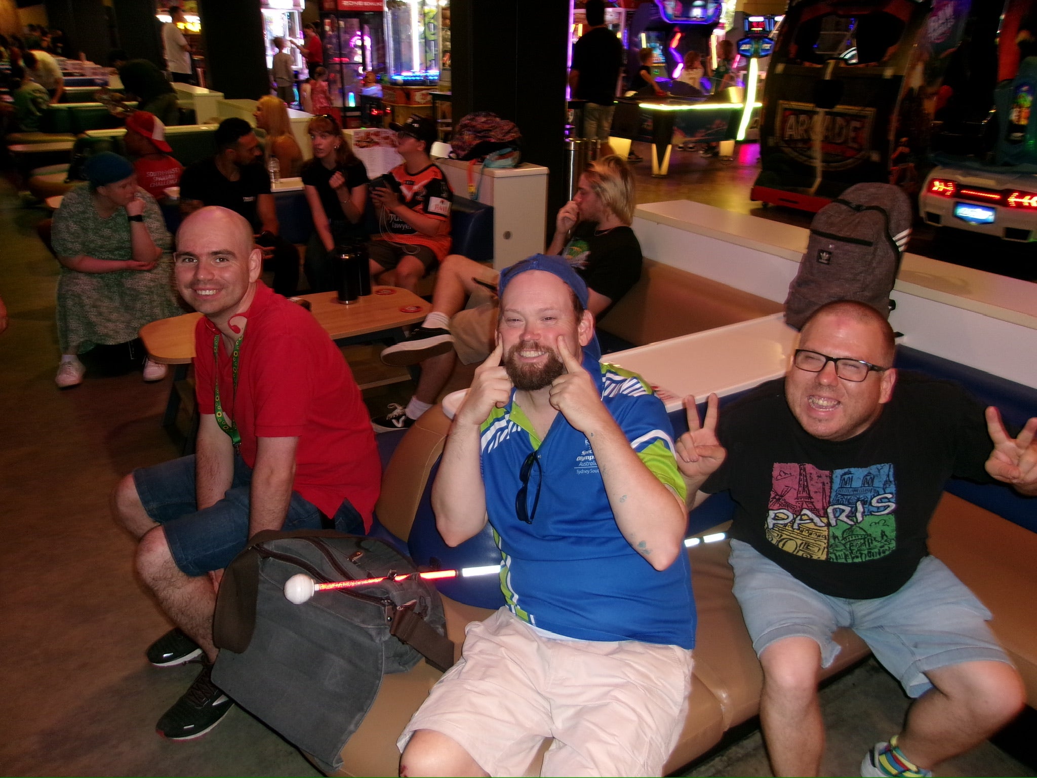 Travel Buddy Adventures guests on a bowling and dinner social night
