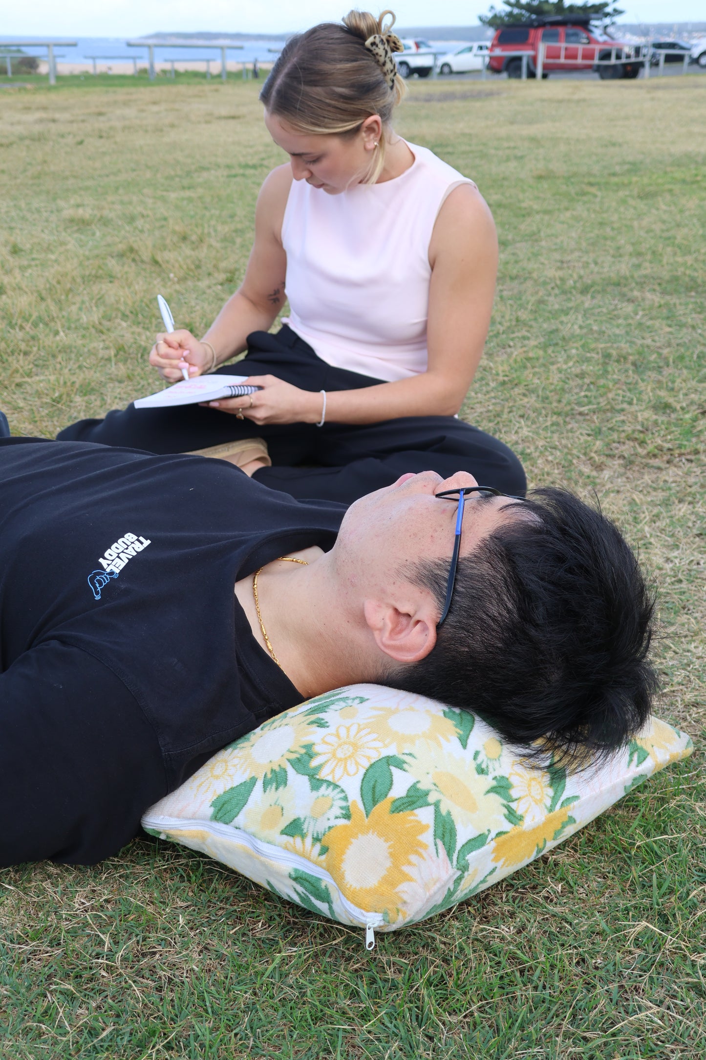 Guests at a Travel Buddy Adventures Mindful Mates session