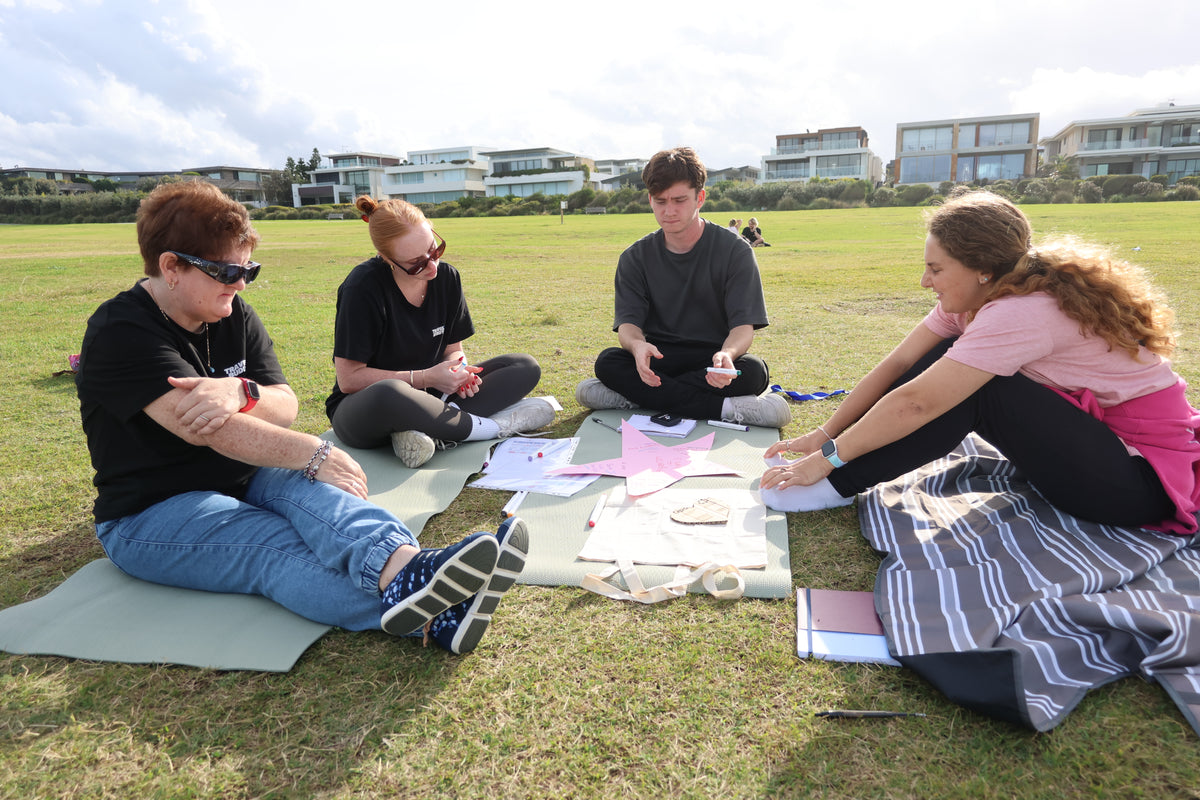 Guests at a Travel Buddy Adventures Mindful Mates session