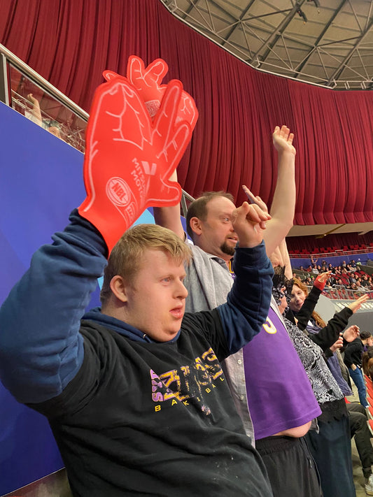 Guests watching a Sydney Kings basketball game