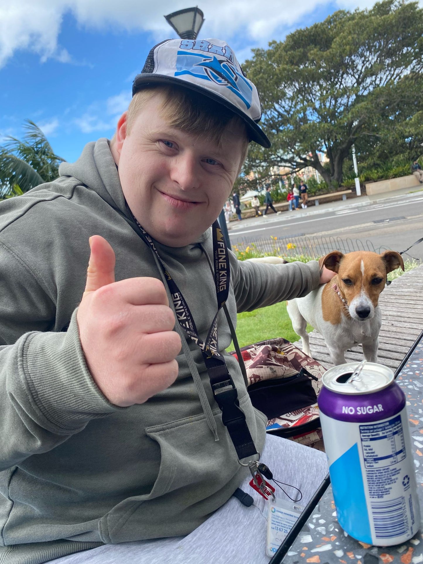 Guests meeting dogs at the Sutherland Shire Dogs Day Out