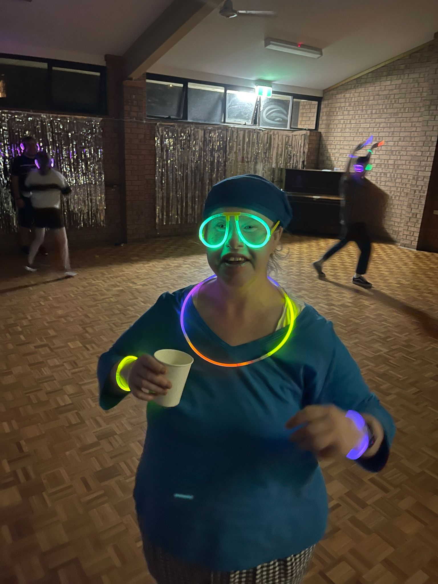 Guests dancing at a Travel Buddy Adventures silent disco