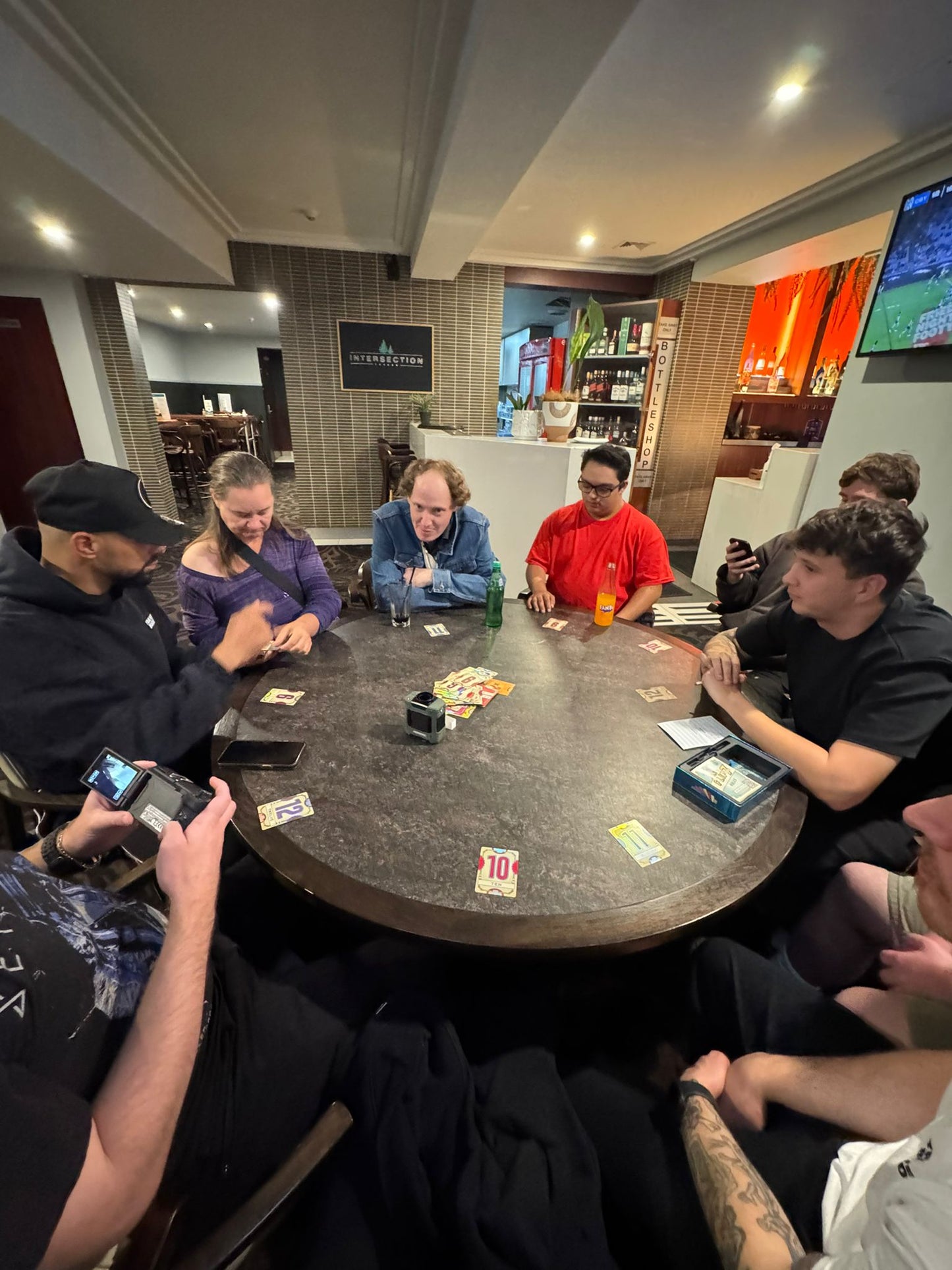 Guests at a Travel Buddy Adventures dinner and games night