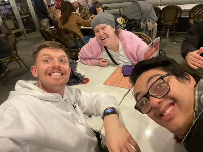 Guests at a Travel Buddy Adventures dinner and games night