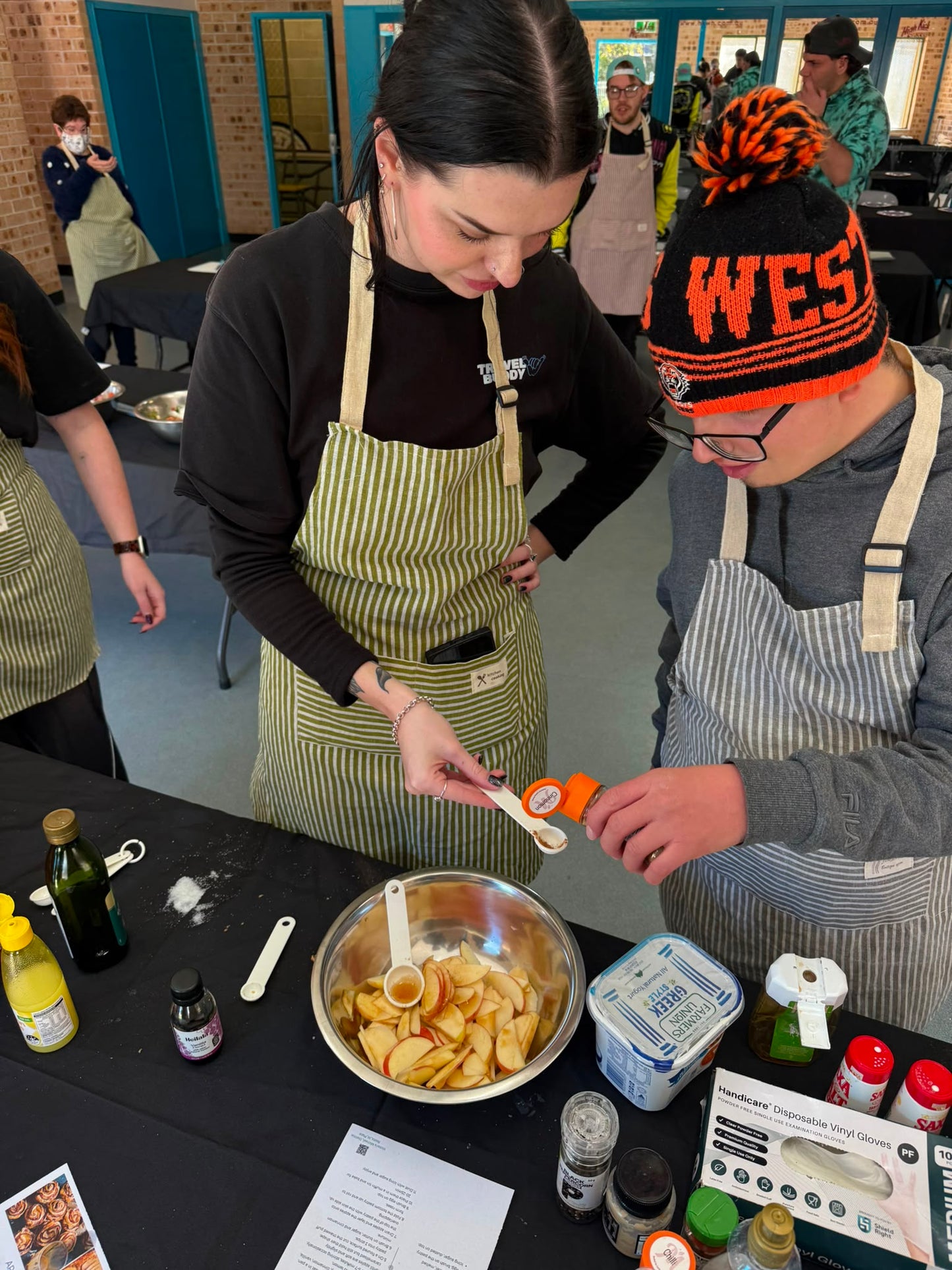 Guests at a Travel Buddy Adventures cooking class